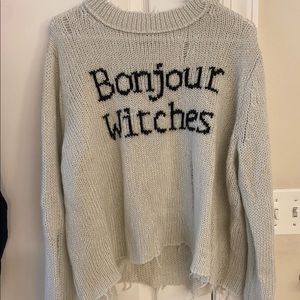 Wooden Ships Bonjour Witches Sweater